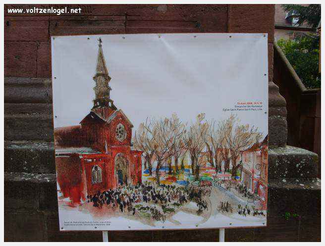 Château des Rohan dominant le canal de la Marne au Rhin à Saverne