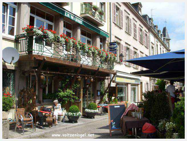 Château des Rohan dominant le canal de la Marne au Rhin à Saverne