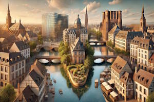 Vue panoramique sur Strasbourg, cœur historique de la ville