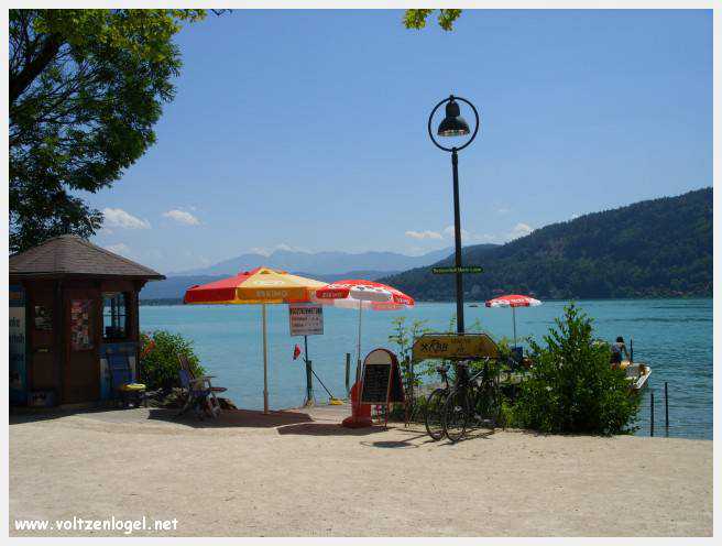 Détente sur les rives du lac de Woerth à Krumpendorf.