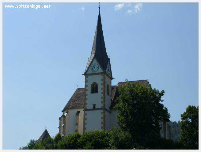 Église de pèlerinage Maria-Wörth, emblème historique de la Carinthie.