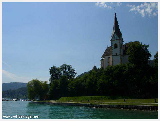 Église de pèlerinage Maria-Wörth, emblème historique de la Carinthie.