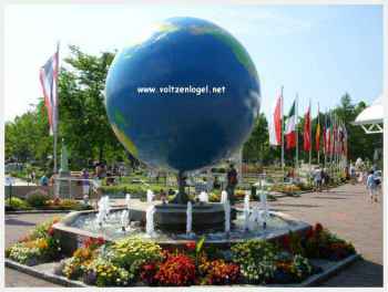 Klagenfurt en Carinthie. Minimundus, un Globe Géant représente la Terre