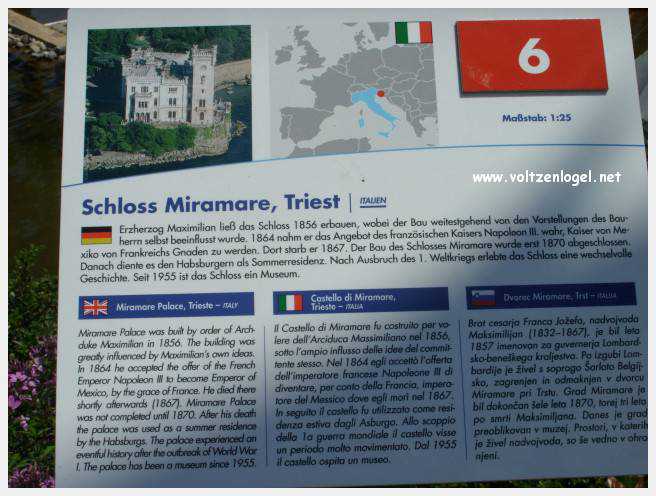Klagenfurt Minimundus, le petit monde du Wörthersee, Chateau Miramare de Triest