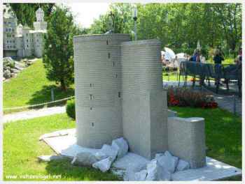 Klagenfurt Monuments Miniatures. La tour de la Vierge à Azerbaïdjan en Asie