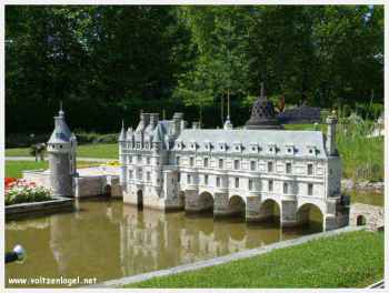 Klagenfurt Monuments Miniatures. Le château de Chenonceau en France