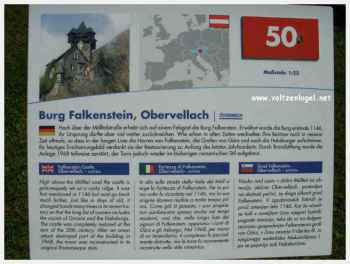 Klagenfurt Monuments Miniatures. Le Château Falkenstein à Obervellach en Carinthie