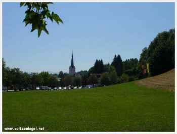 Moosburg en Carinthie, balade autour du lac, l'église de Moosburg