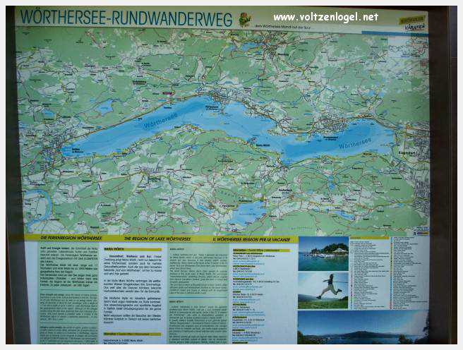 Vue panoramique du lac de Wörth à Reifnitz, un joyau naturel en Carinthie