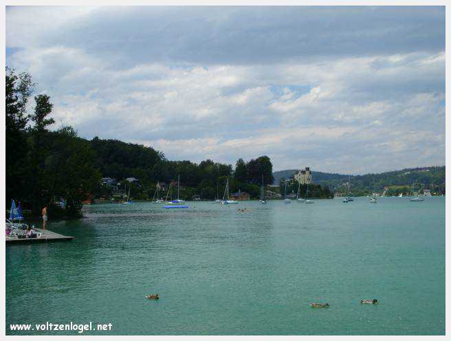 Vue panoramique du lac Wörthersee, une oasis naturelle au cœur de Reifnitz.