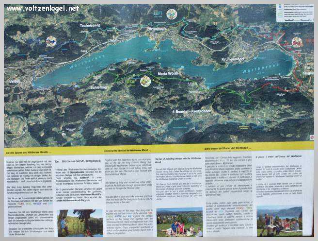 Vue panoramique sur le Château Velden et le lac de Woerth.