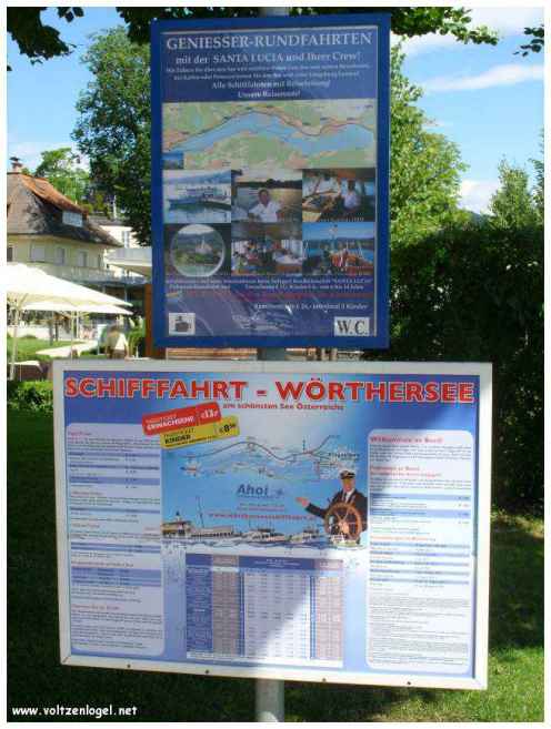 Vue panoramique sur le lac de Woerth, symbole de la beauté naturelle du Wörthersee.