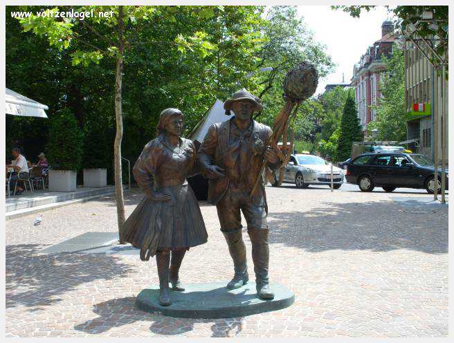 Vue panoramique sur les montagnes alpines près de Villach, Carinthie