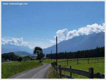 Mieming Sonnenplateau. Mieming au Tyrol en Autriche