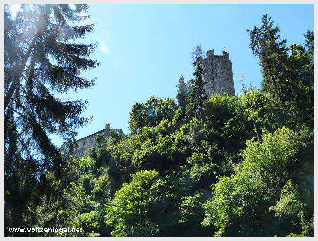 Sentier du Klammweg offrant une vue sur la gorge du château à Mieming.