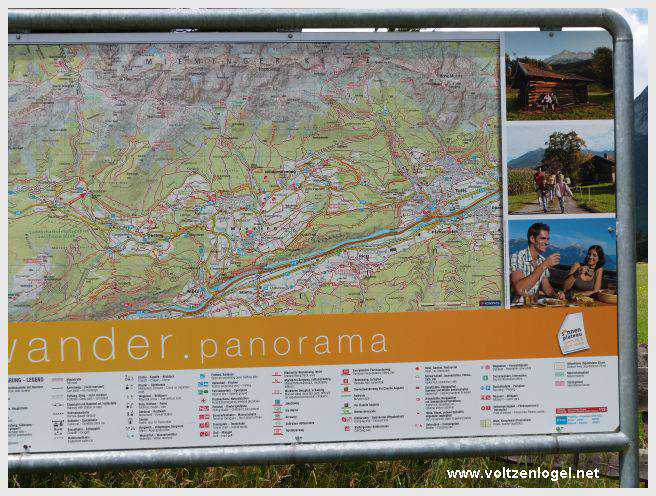 Vue panoramique depuis la ferme auberge Marienbergalm, Obsteig, Alpes du Tyrol