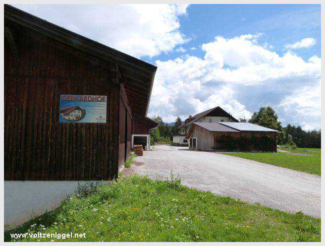 Vue panoramique du lac de Mieming, reflétant les Alpes du Tyrol sous un ciel ensoleillé