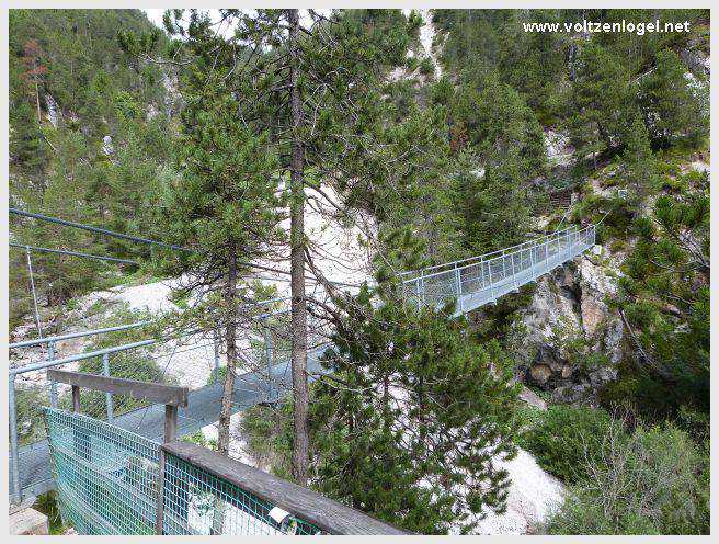 Pont Suspendu et Gorges du Strassberg à Mieming