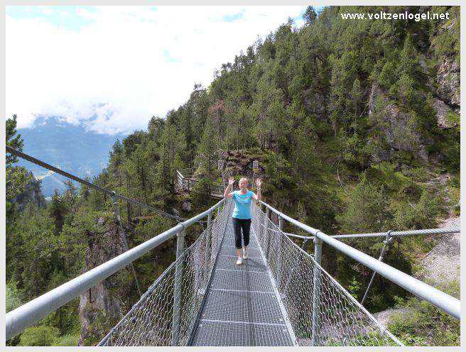 Pont Suspendu et Gorges du Strassberg à Mieming