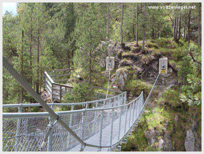Pont Suspendu et Gorges du Strassberg à Mieming