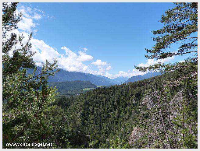 Pont Suspendu et Gorges du Strassberg à Mieming