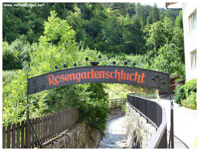 RosengartenSchlucht. Les Gorges 'RosengartenSchlucht' à  Imst-Gurgltal en Autriche