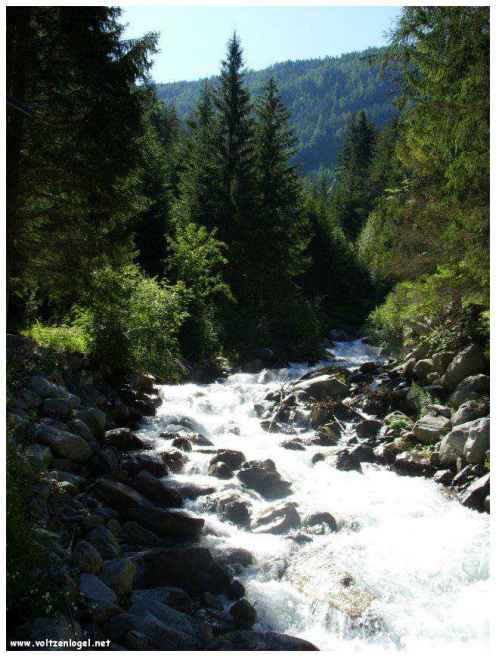 Cascade majestueuse de Stuibenfall dans l'Oetztal Tyrolien