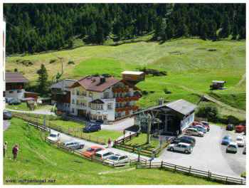 Le village alpin de Vent, la vallée de Oetz, l'Ötztal au Tyrol Autrichien