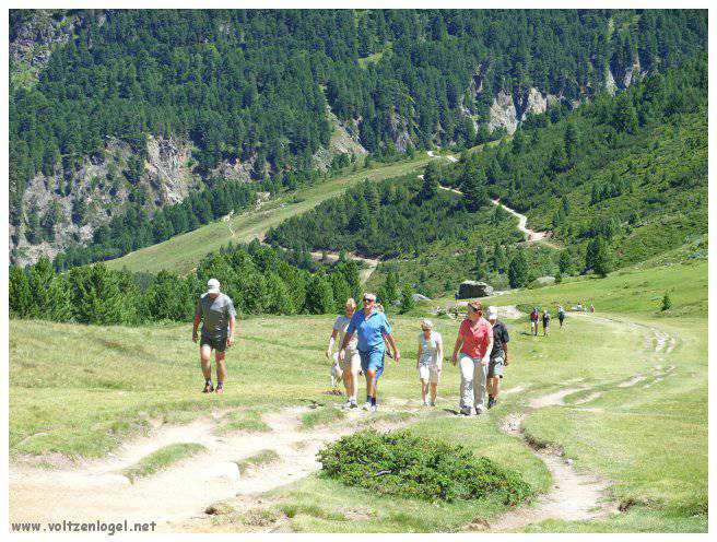 Vue majestueuse sur les sommets alpins de la Vallée Ötztal.