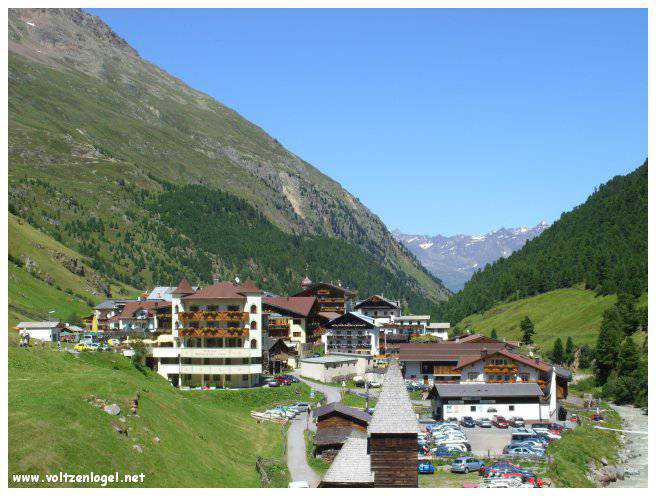 Vent Ötztal. Le village alpin de Vent, la vallée de Oetz, l'Ötztal au Tyrol Autrichien