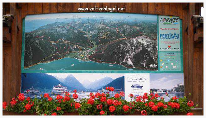 Vue panoramique du lac Achensee et des Alpes de Karwendel, Pertisau, Tyrol autrichien