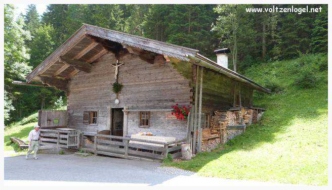 Vue panoramique sur les vallées verdoyantes du Karwendel depuis la ferme auberge Gramai-Alm à Pertisau.
