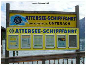 Unterach am Attersee. Attersee Schiffahrt, promenade en bateau à Unterach au Land de Haute-Autriche