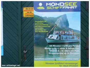 MondSee Schiffahrt. Promenade en bateau sur les lacs Mondsee et Irrsee