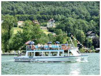 Le tour du lac Mondsee en bateau, le bateau de croisière Mondseeland
