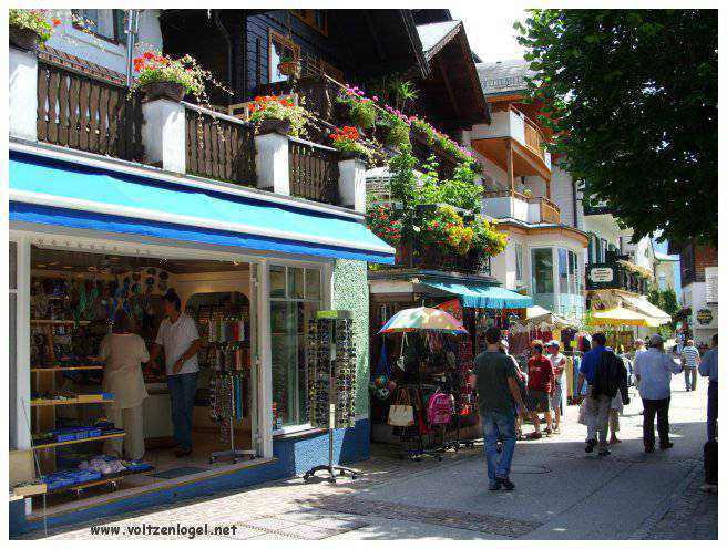 Vue panoramique du lac Wolfgangsee à Sankt Wolfgang im Salzkammergut, Autriche