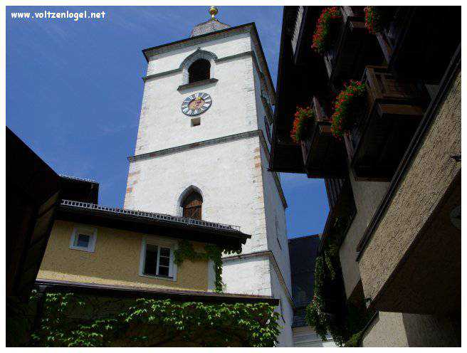Vue panoramique du lac Wolfgangsee à Sankt Wolfgang im Salzkammergut, Autriche