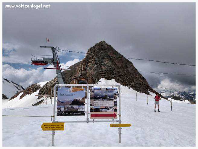 Panorama du Glacier de Stubai, sommet alpin et nature autrichienne