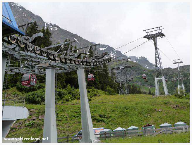 Panorama du Glacier de Stubai, sommet alpin et nature autrichienne