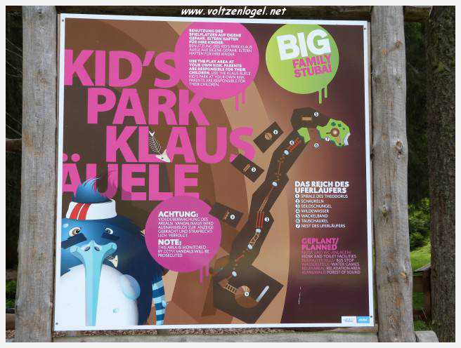 Klaus Äuele Kid's Park, le Parc de loisirs pour enfant à Neustift im Stubaital