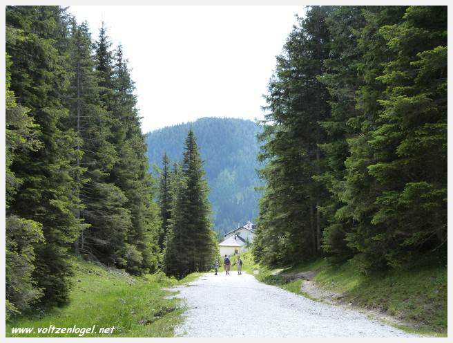 Vue panoramique depuis le téléphérique du Serles à Mieders, Vallée du Stubai