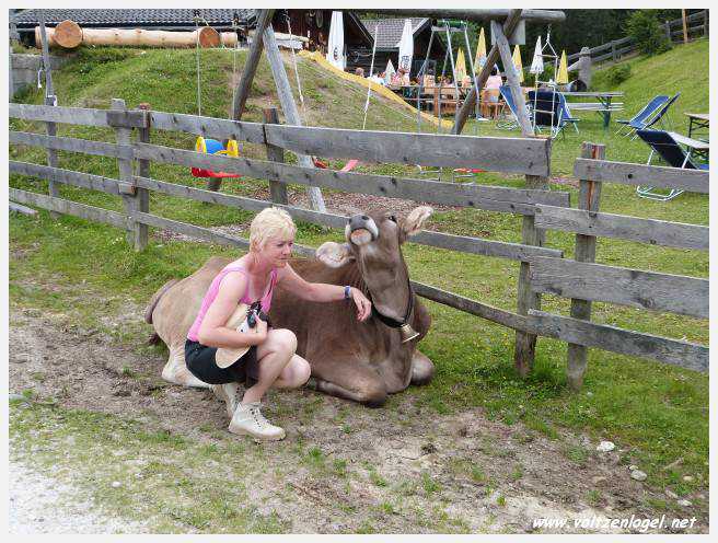 Vue panoramique depuis le téléphérique du Serles à Mieders, Vallée du Stubai