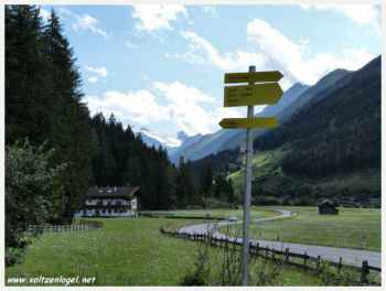 Stubaital in Tirol. La vallée de Stubai à Neustift au Tyrol