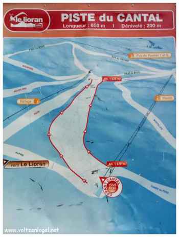 Le Lioran, les pistes de ski du Cantal