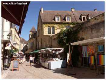 Le meilleur de Sarlat-La-Canéda, la vieille ville médiévale, le marché couvert