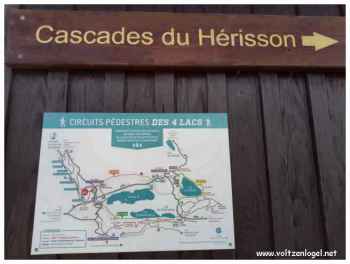 Les cascades du Hérisson ; Circuits pédestres des 4 lacs