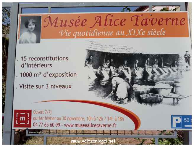 Le musée Alice Taverne à Ambierle ; Ambierle à 18 km de Roanne