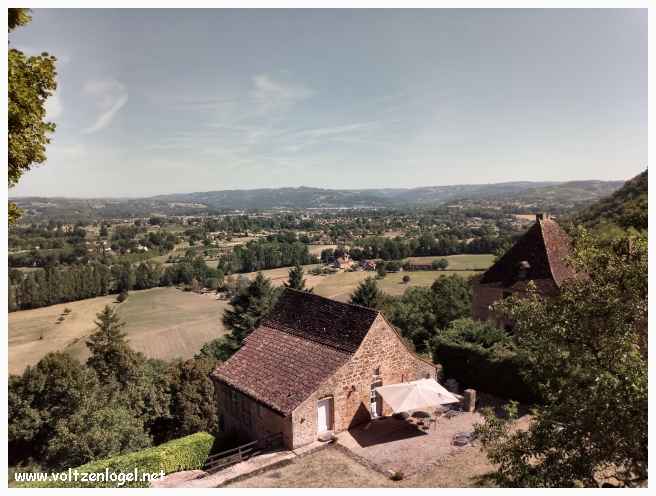 Vue sur la vallée de la Dordogne