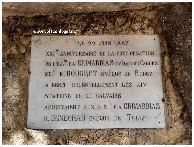Rocamadour, la grotte sur le chemin de croix