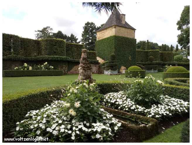 Eyrignac et ses jardins, le Jardin des Sources, le jardin Blanc